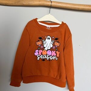 Orange "Spooky Season" Halloween Sweatshirt 3T